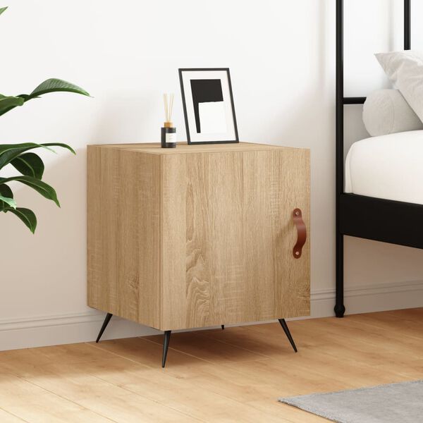 vidaXL Bedside Cabinet Sonoma Oak 40x40x50 cm Engineered Wood
