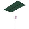 vidaXL Garden Parasol with Aluminium Pole 180x110 cm Green