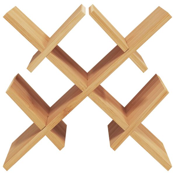 vidaXL Wine Rack for 5 Bottles 41x15x25 cm Bamboo