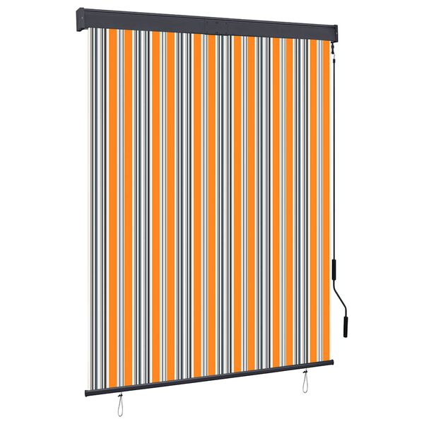 vidaXL Outdoor Roller Blind 140x250 cm Yellow and Blue