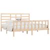 vidaXL Bed Frame without Mattress 200x200 cm Solid Wood Pine