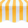 vidaXL Awning Top Sunshade Canvas Orange & White 350x250 cm