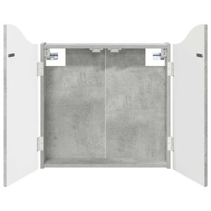 vidaXL Dartboard Cabinet Concrete Grey 56 x 12 x 63 cm Engineered Wood