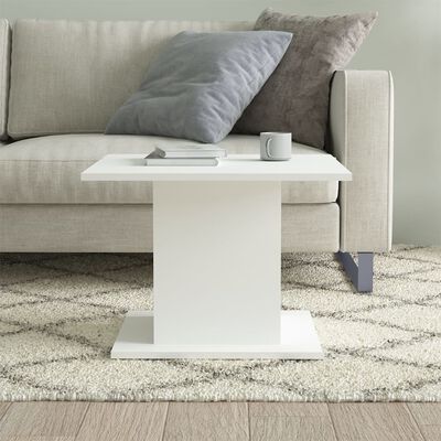 vidaXL Coffee Table White 55.5x55.5x40 cm Engineered Wood