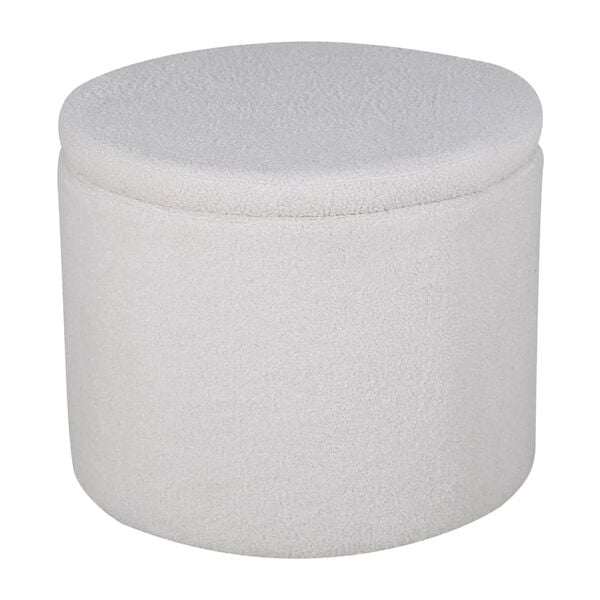 Venture Home Pouffe Dunken 51x51x43 cm Teddy White