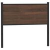 vidaXL Headboard Brown Oak 100 cm Engineered Wood and Steel