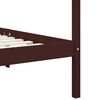 vidaXL Canopy Bed Frame without Mattress Dark Brown Solid Wood 90x200cm