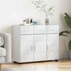 vidaXL Sideboard with Door FLORIN High Gloss White 88.5 x 30.5 x 73 cm