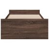 vidaXL Bed Frame with Drawers without Mattress Brown Oak 100x200 cm