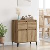 vidaXL Sideboard Artisan Oak 60 x 35 x 70 cm Engineered Wood and Iron