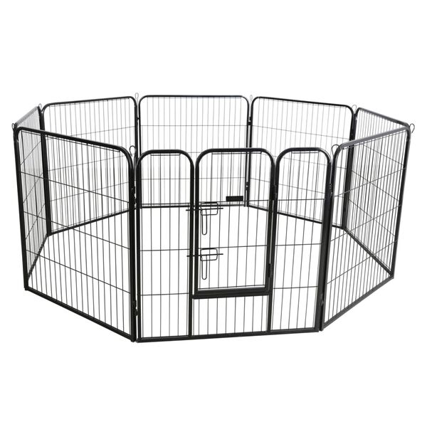 Kerbl Outdoor Pet Enclosure with Door Black