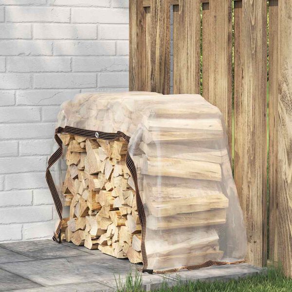 vidaXL Clear Tarpaulin with Eyelets 1x2 m PVC