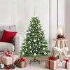 vidaXL Artificial Christmas Tree with 150 LEDs Green 120 cm PE and PVC