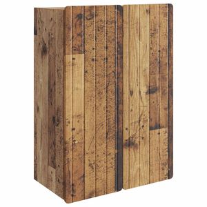 vidaXL Wall-Mounted Cabinet Old Wood 66 x 34.5 x 92 cm Engineered Wood