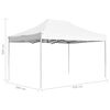 vidaXL Professional Folding Party Tent Aluminium 4.5x3 m White