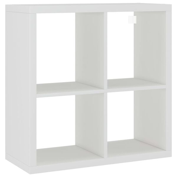 vidaXL Wall Cube Shelf White 69.5x29.5x69.5 cm MDF