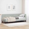 vidaXL Corner Bed Frame Light Grey 80 cm x 200 cm Velvet