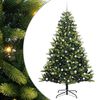 vidaXL Artificial Hinged Christmas Tree 300 LEDs Green 240 cm