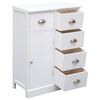 vidaXL Sideboard with 10 Drawers White 113x30x79 cm Wood