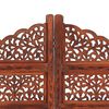 vidaXL Hand carved 4-Panel Room Divider Brown 160x165 cm Solid Mango Wood