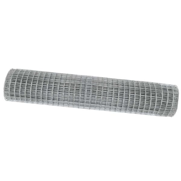 vidaXL Euro Fence Silver 1.6 x 10 m Hot dip galvanized iron