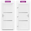 vidaXL Front Door White 108 x 208 cm PVC