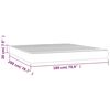 vidaXL Pocket Spring Bed Mattress Medium Cream 180x200x20 cm Faux Leather