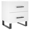 vidaXL Bedside Cabinets 2 pcs White 40x35x47.5 cm Engineered Wood