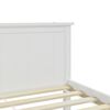 vidaXL Bed Frame without Mattress White Solid Wood Pine 200x200 cm
