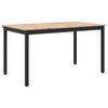 vidaXL Dining Table Natural 150 x 90 x 75 cm Solid Pine Wood