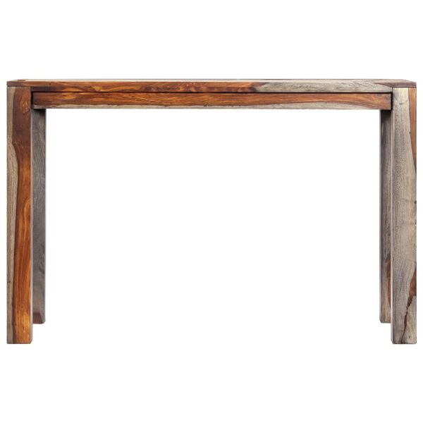 vidaXL Dining Table Grey 118x60x76 cm Solid Acacia Wood
