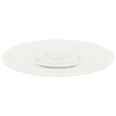 vidaXL Rotating Serving Plates 2 pcs Transparent 30 cm Tempered Glass