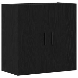vidaXL Wall-mounted Cabinet Black Oak 60 x 31 x 60 cm Engineered Wood