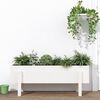 vidaXL Garden Raised Bed White 101x30x38 cm Solid Wood Pine
