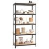 vidaXL 5-Layer Storage Shelf Anthracite Steel&Engineered Wood