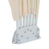 vidaXL Collapsible Terrace Side Awning Cream 200 cm