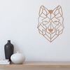 Homemania Wall Decoration Wolf 41x57 cm Steel Copper