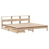 vidaXL Bookcase Bed without Mattress 200x200 cm Solid Wood Pine