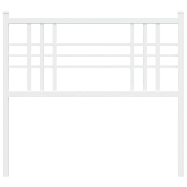 vidaXL Metal Replace Headboard White 107cm