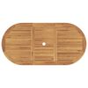 vidaXL Garden Dining Set 5 pcs Brown Solid Teak Wood