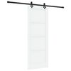 vidaXL Sliding Door ORKDAL 78 x 202 cm Engineered Wood White and Black