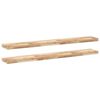 vidaXL Floating Shelves 2 pcs 160x20x4 cm Untreated Solid Wood Acacia