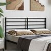 vidaXL Metal Replace Headboard Black 160 cm
