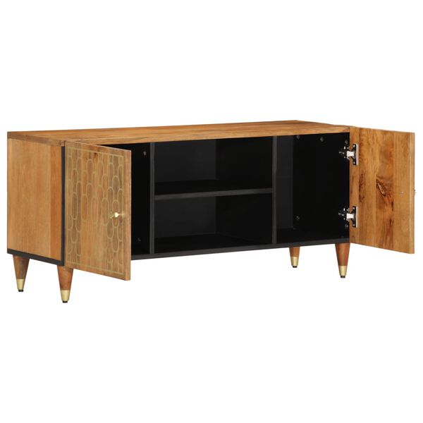 vidaXL TV Cabinet 105x33x46 cm Solid Wood Mango
