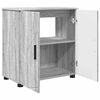 vidaXL Bathroom Furniture Set 3 pcs Grey sonoma Engineered wood
