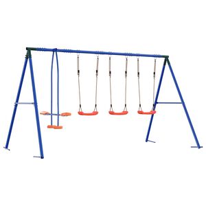 vidaXL Outdoor Swing Set Multicolour 330 x 185 x 185 cm Steel and PE