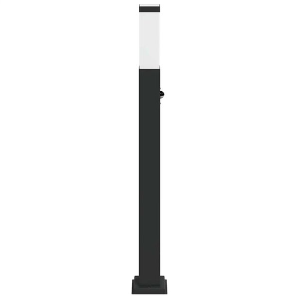 vidaXL Bollard Light with Sensor 80 cm Black IP44