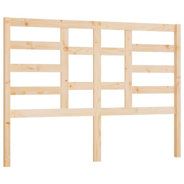 vidaXL Bed Headboard 146x4x104 cm Solid Wood Pine