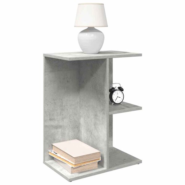 vidaXL Bedside Table Concrete Grey 46.5x29x61 cm Engineered Wood