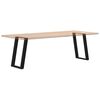 vidaXL Dining Table Legs U-Shaped 2 pcs Black 60x(72-73) cm Steel